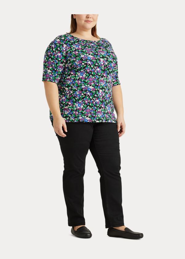 Top Ralph Lauren Floral Algodão-Blend Mulher 68027-XDIG